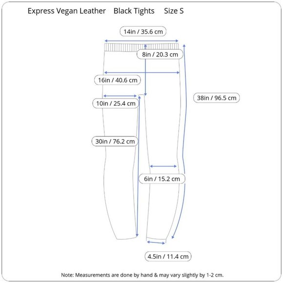 SOLD | 🔥SALE🔥 NWT Express Vegan Leather Black Ankle Tights **HOST PICK** - Picture 15 of 15